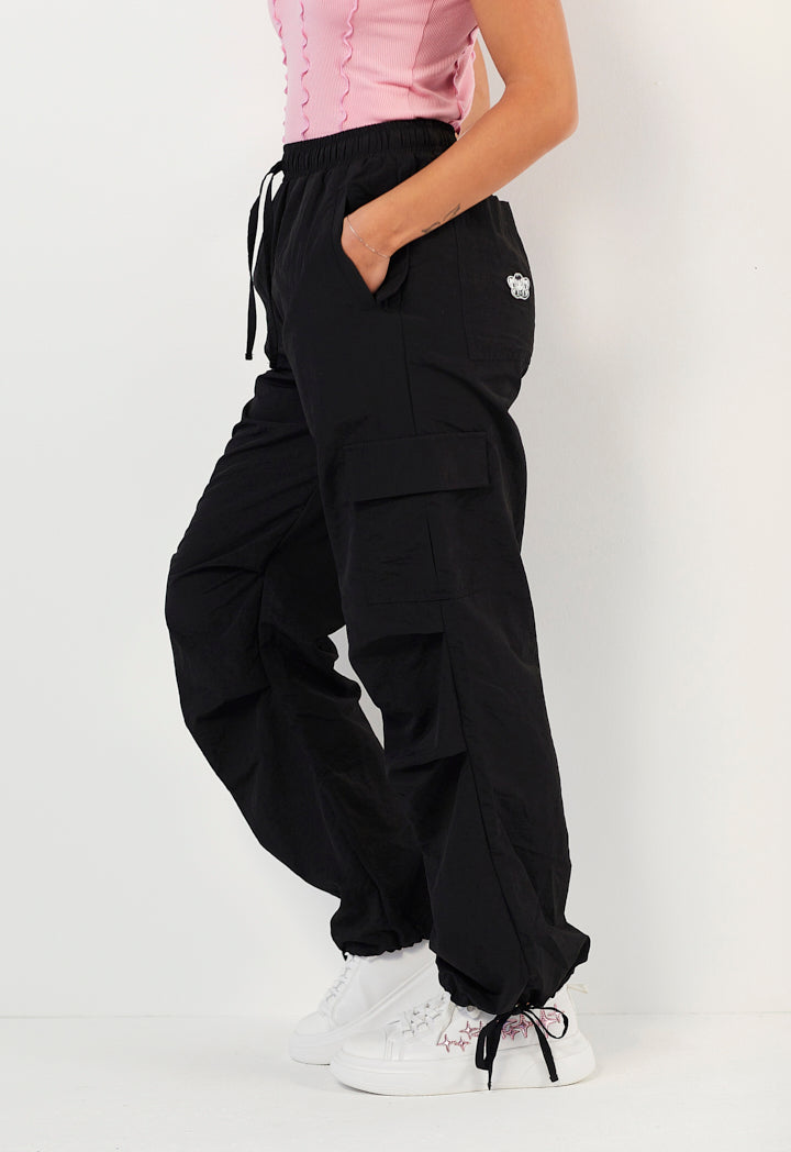 Hope Drawstring Cargo Pants Black