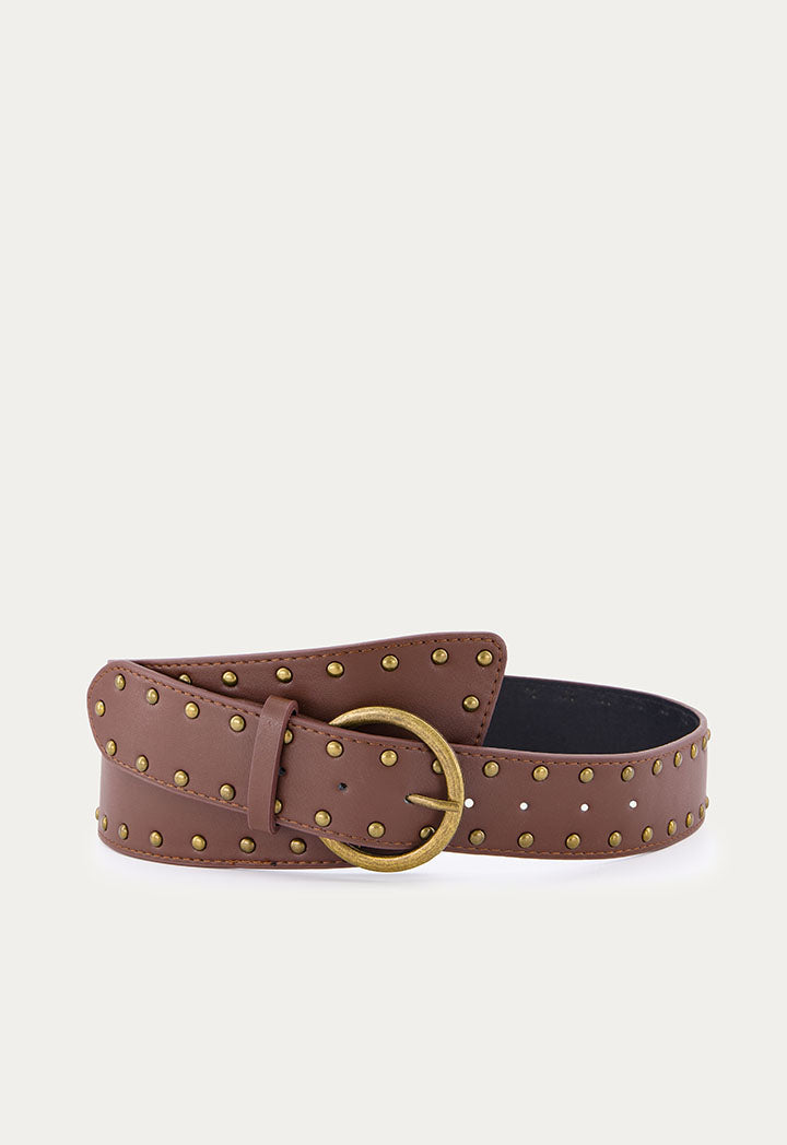 Studded Leather Belt