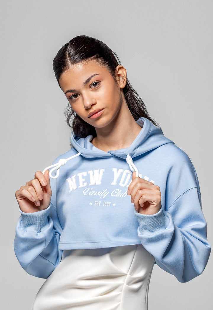 Hope Cropped Hoodie Dress Combo (2Pcs) Off White