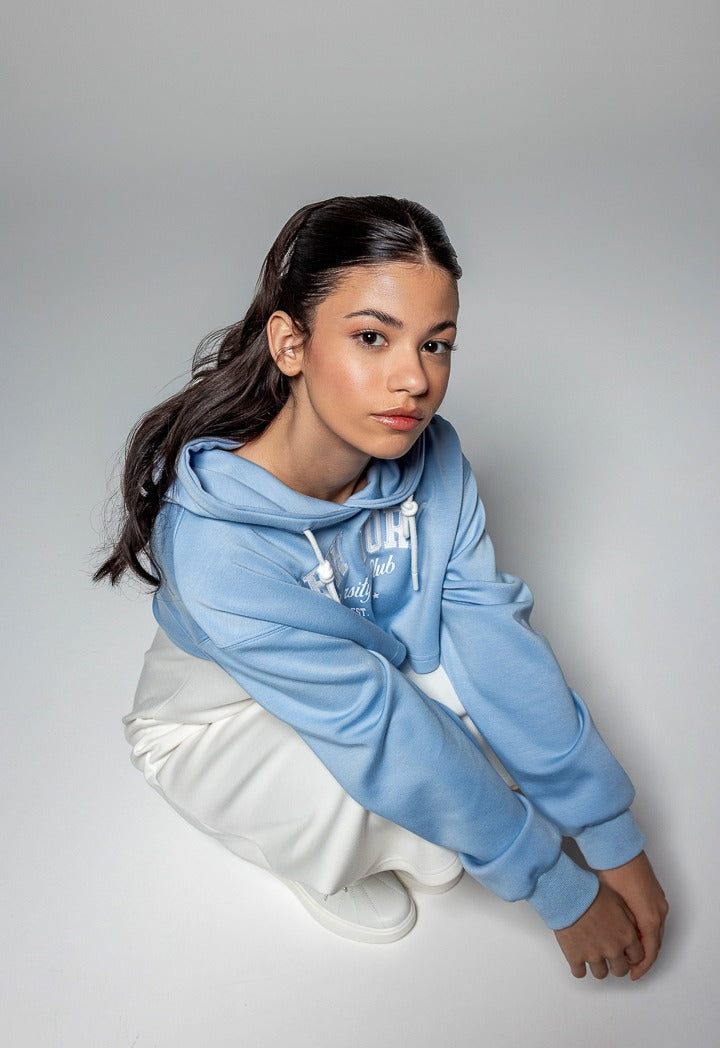 Hope Cropped Hoodie Dress Combo (2Pcs) Off White