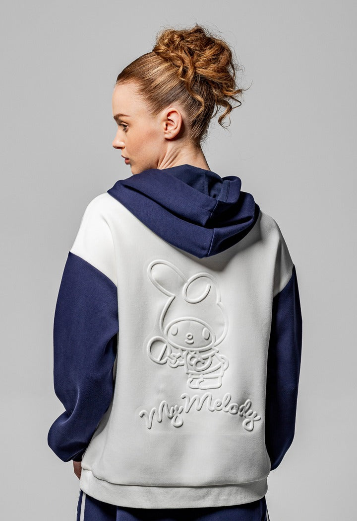Hope My Melody Contrast Hoodie Off White