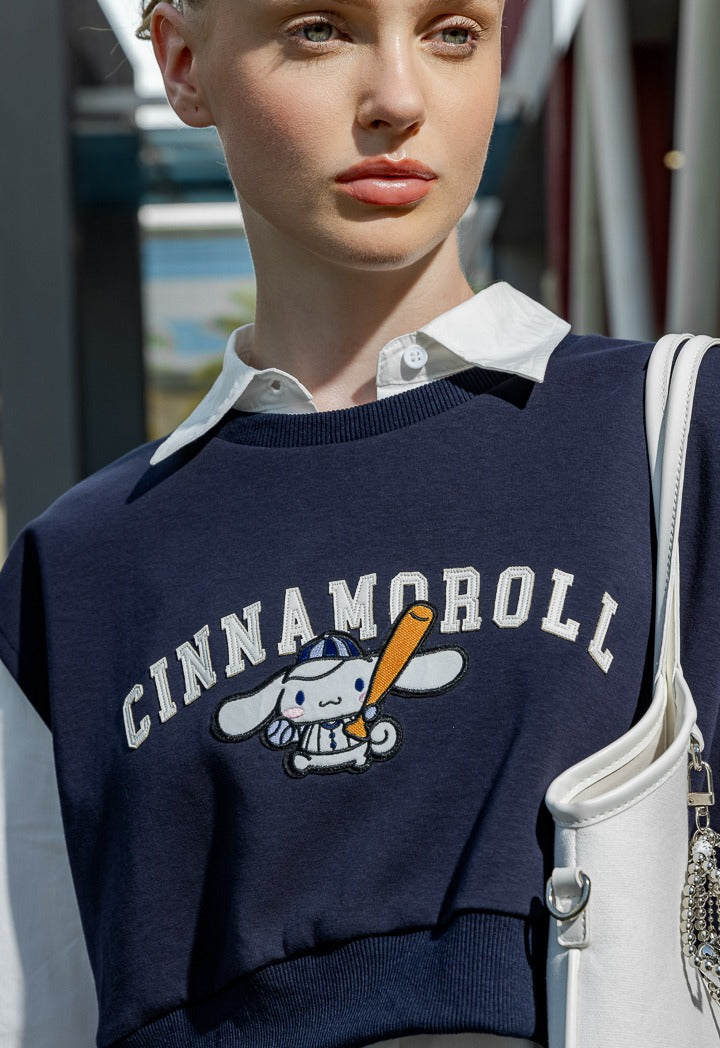 Hope Cinnamoroll Vest And Shirt Set (2Pcs) Navy