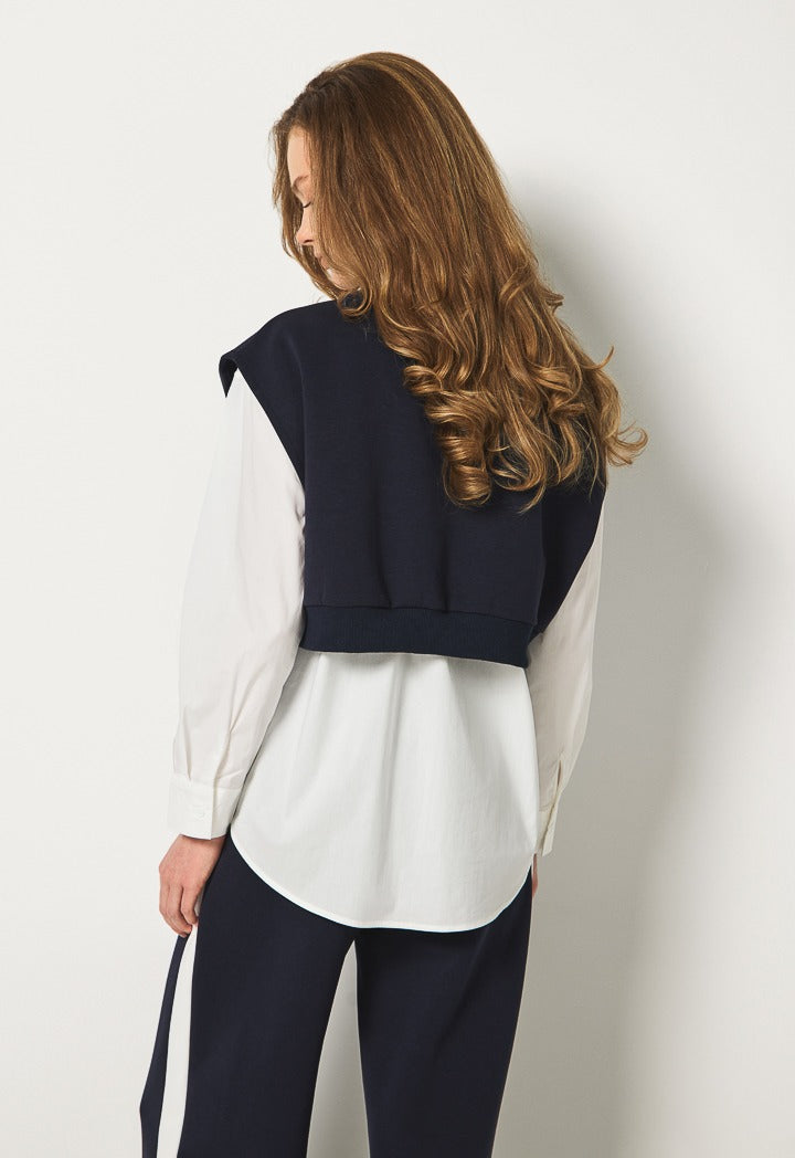 Hope Cinnamoroll Vest And Shirt Set (2Pcs) Navy