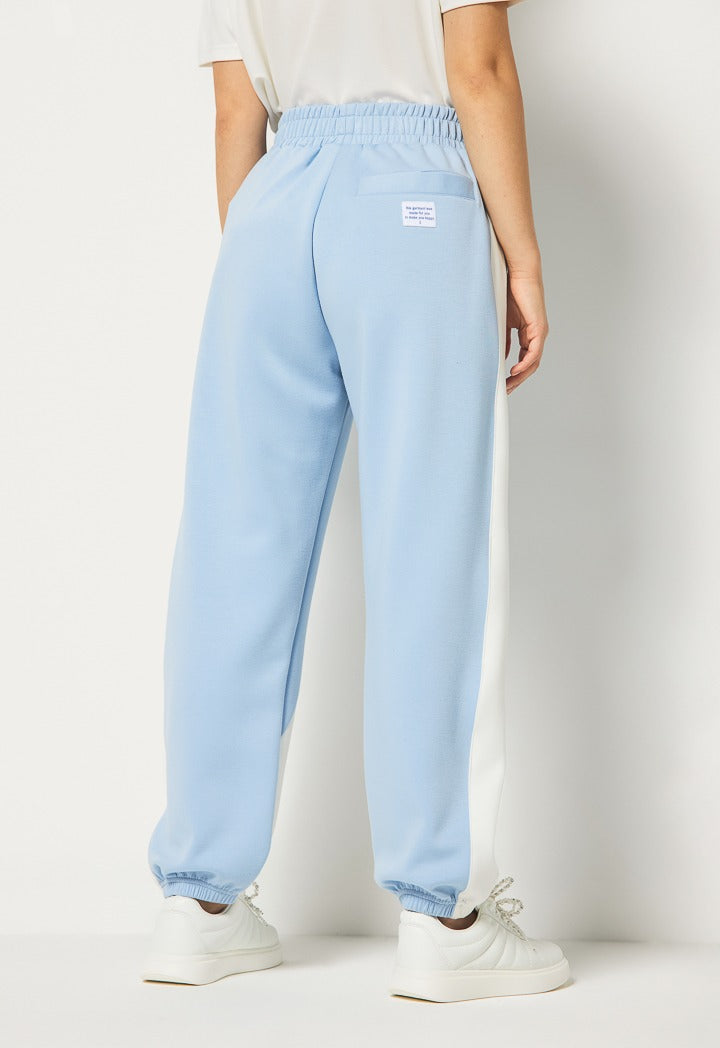 Hope Elastic Hems Sweatpants Light Blue