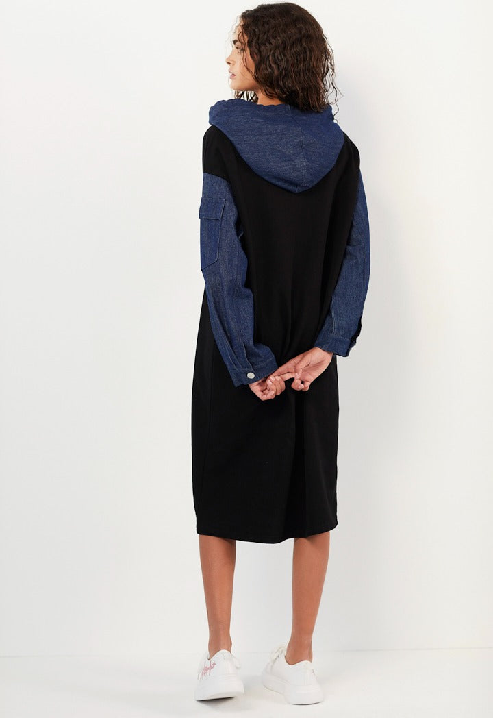 Hope Disney Cruella Hoodie Dress Black