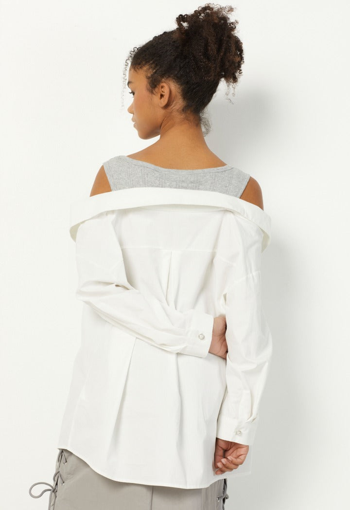 Hope Off Shoulders Shirt Off White