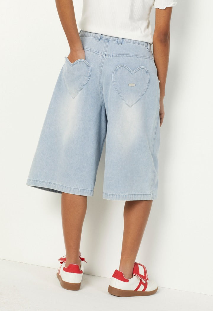 Hope Denim Bermuda Shorts Denim Blue