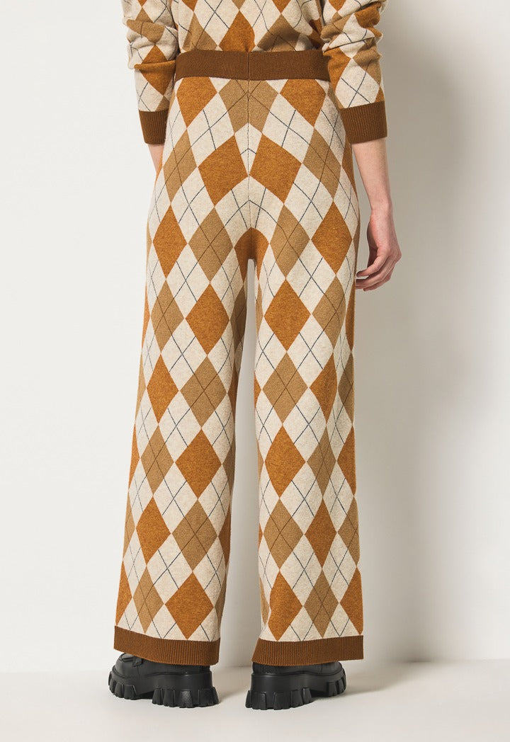 Hope Knitted Multicolor Trousers Multi Color