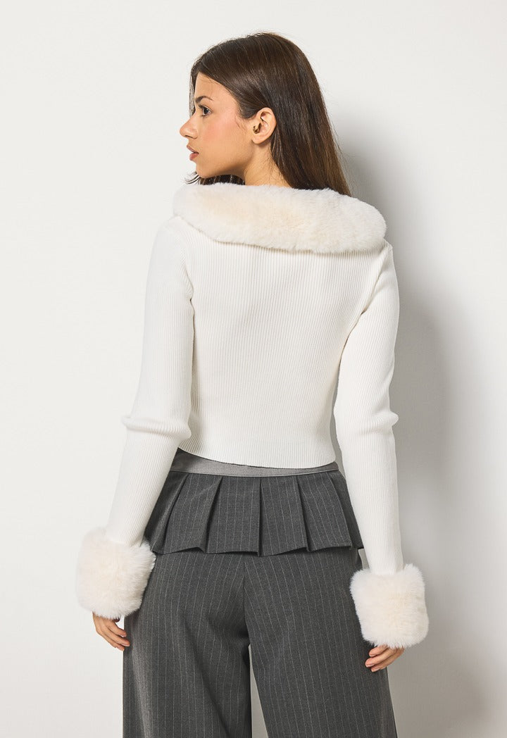 Hope Detachable Hems Jacket Off White
