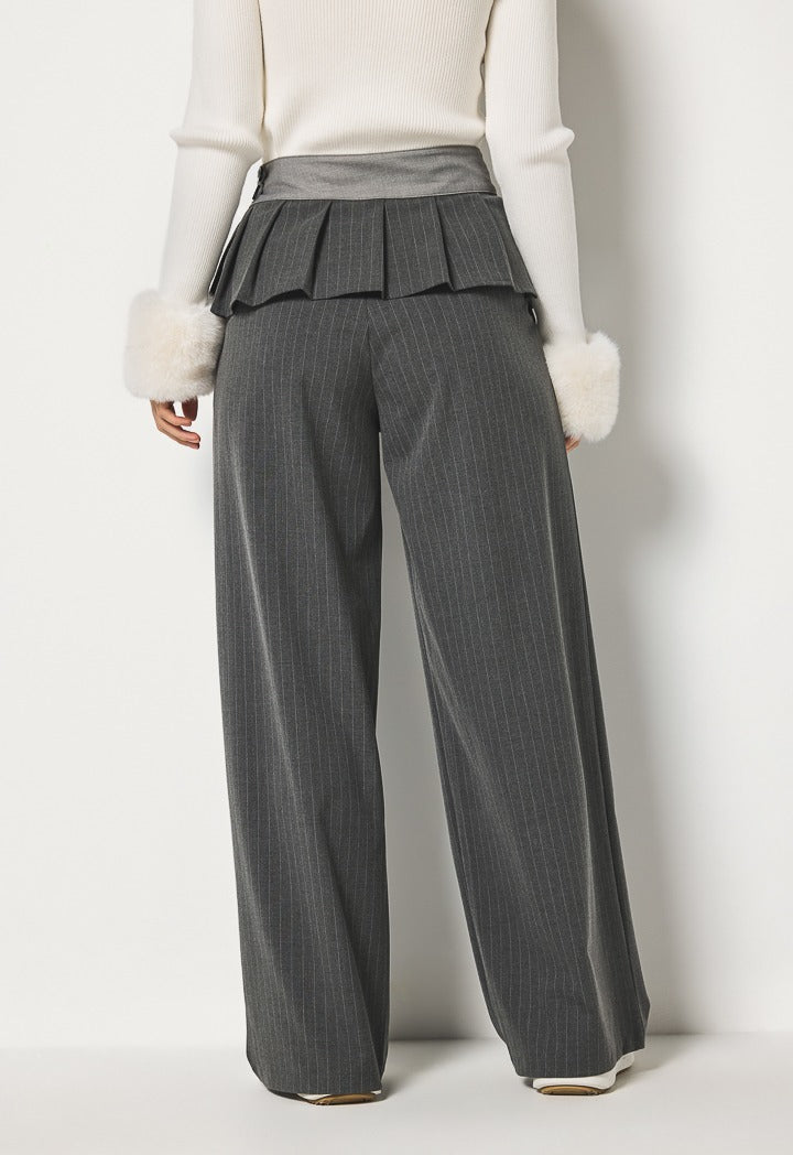 Hope Pleated Waist Trousers Grey