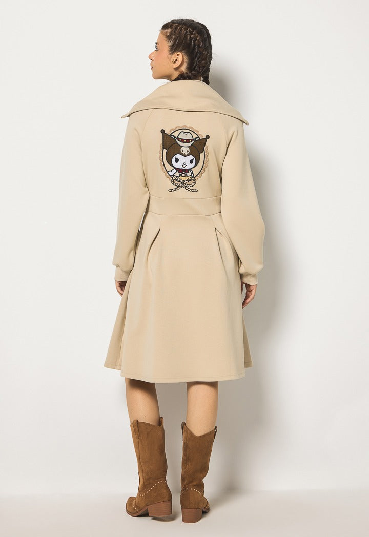 Hope My Melody Double Neck Dress Beige