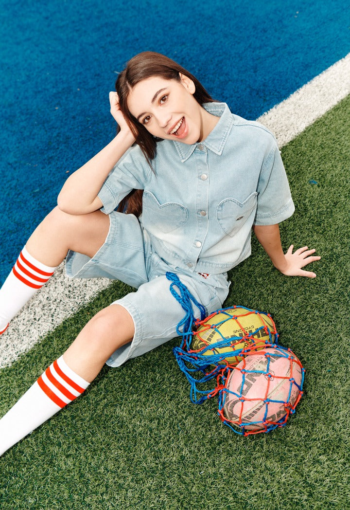 Hope Denim Bermuda Shorts Denim Blue