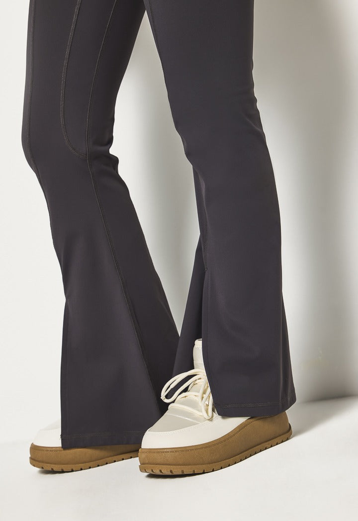 Hope Flared Legs Leggings Charcoal