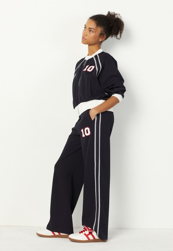 Hope Embroidered Sweatpants Navy