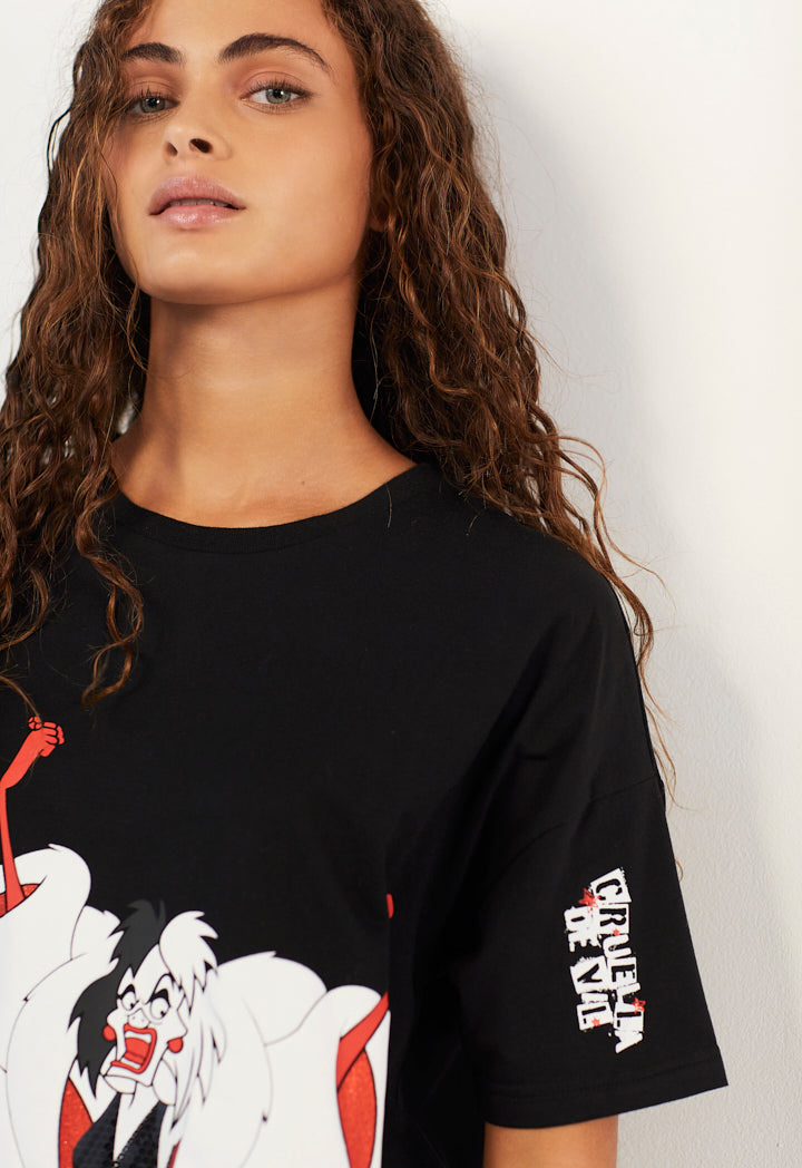 Hope Disney Cruella T Shirt Black