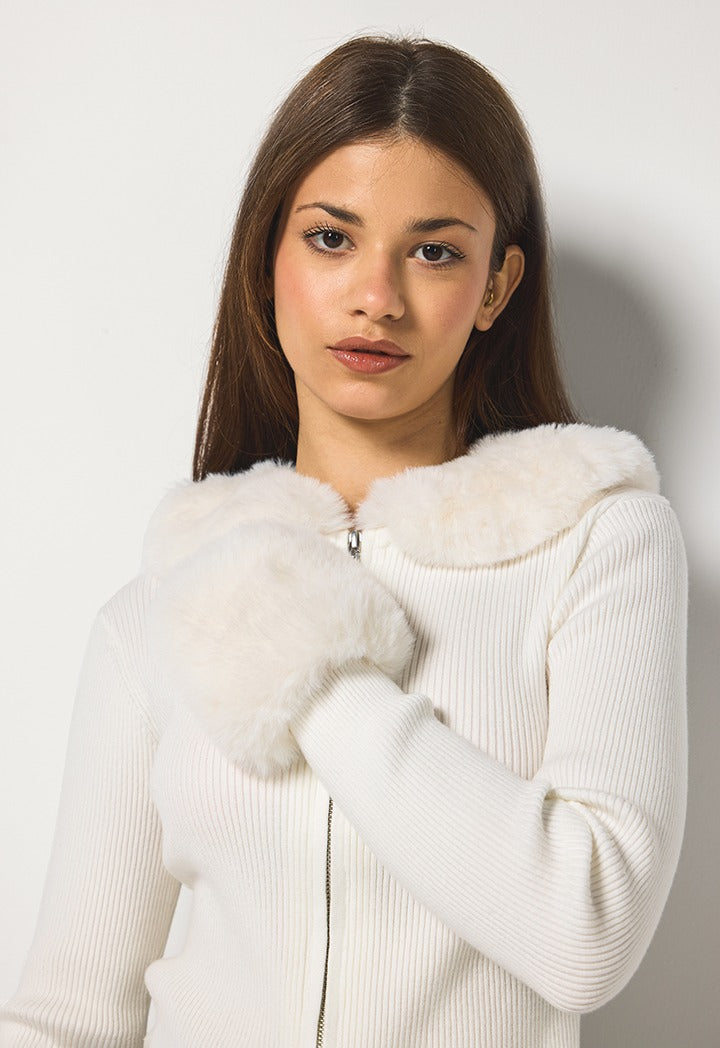 Hope Detachable Hems Jacket Off White