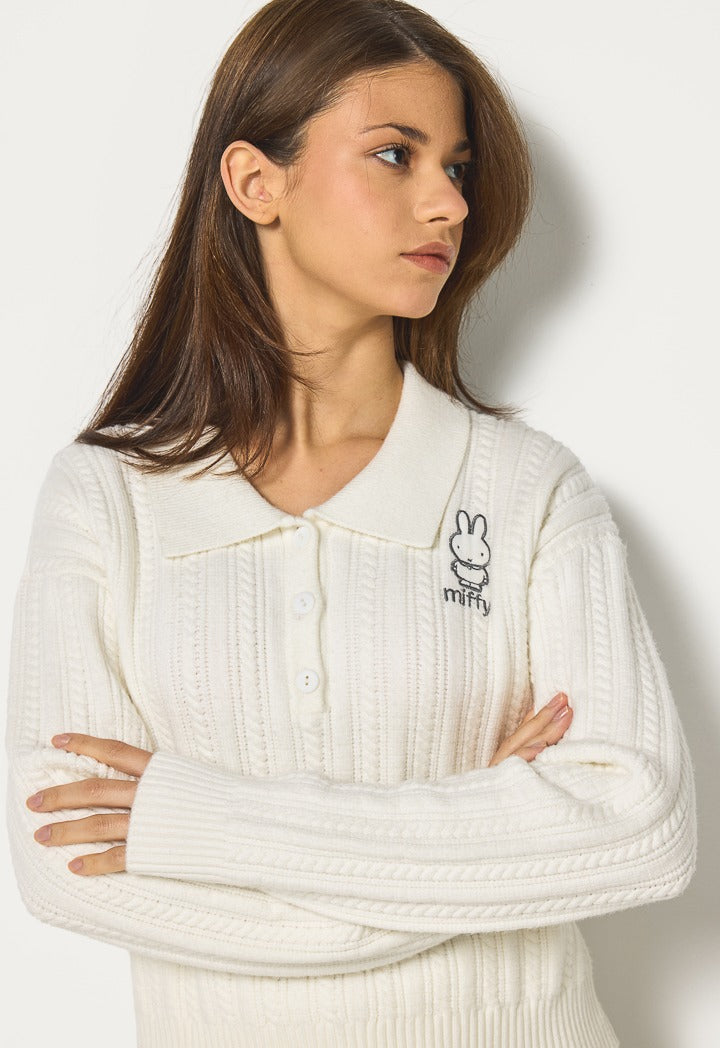 Hope Miffy Knitted Jumper Off White