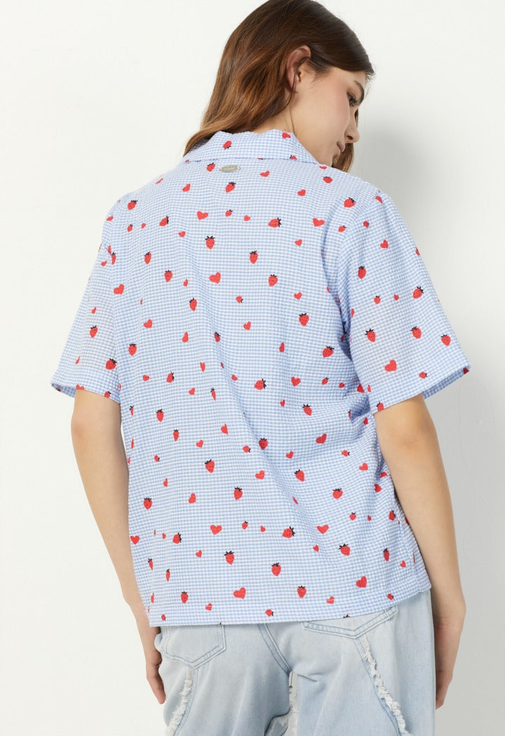 Hope Printed Short Sleeved Shirt Multi Color