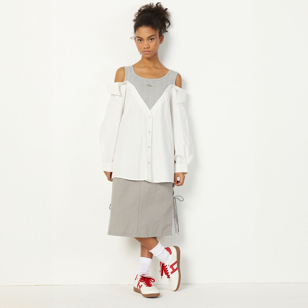 Hope Off Shoulders Shirt Off White