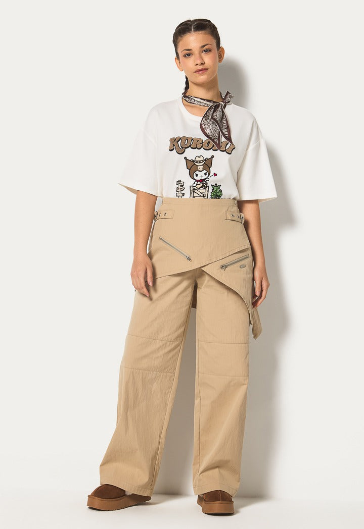Hope Skirt Overlay Trousers Beige