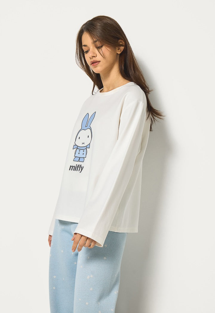 Hope Miffy Solid T-Shirt Off White