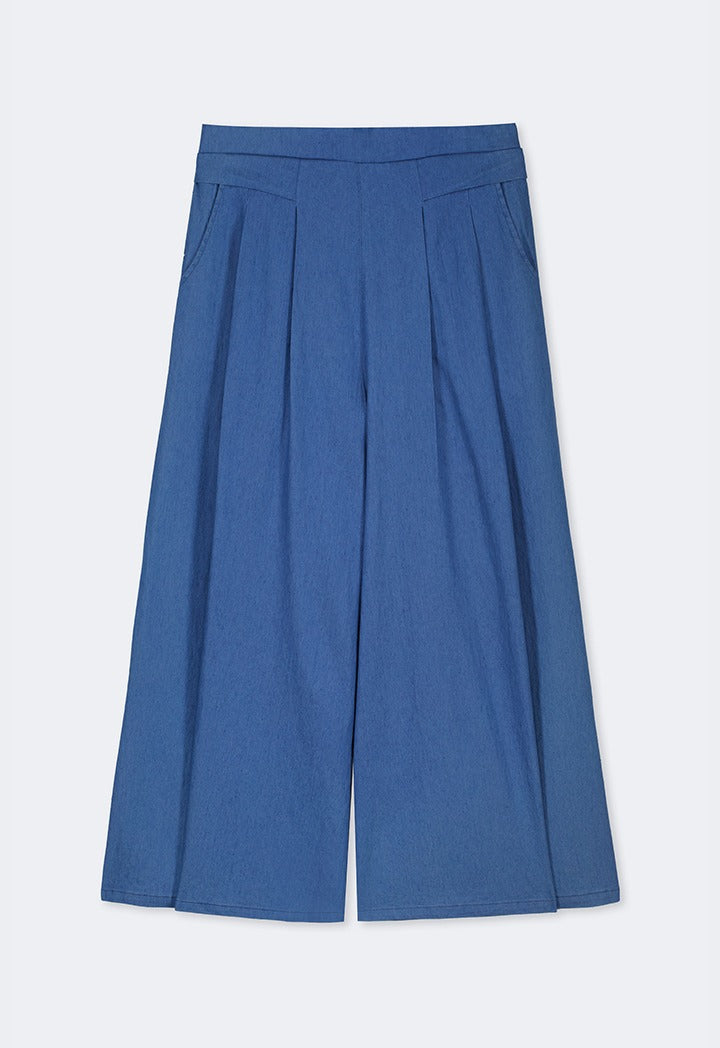 Hope Tencel Palazzo Trousers Denim Blue