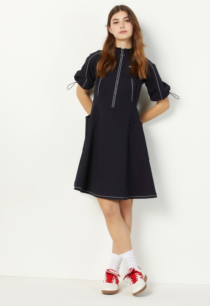 Hope Zipped Sporty Dress Navy