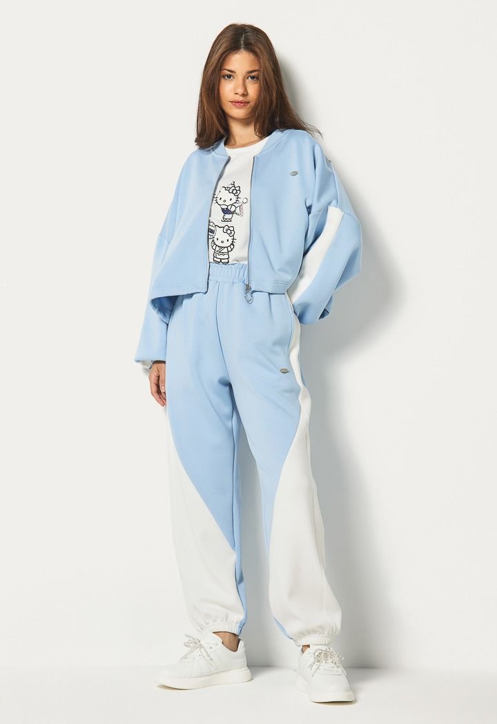 Hope Elastic Hems Sweatpants Light Blue