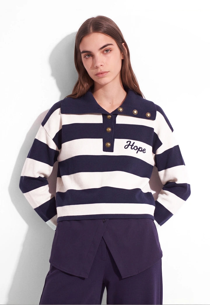 Striped Knit Sweater