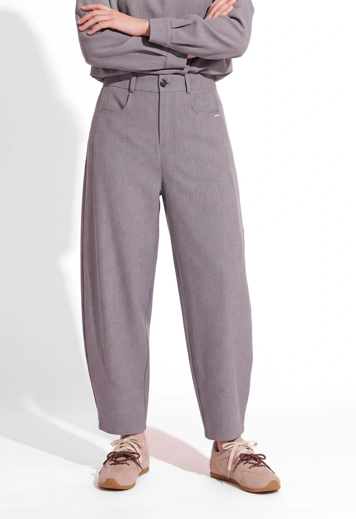 High-Waist Balloon Trousers