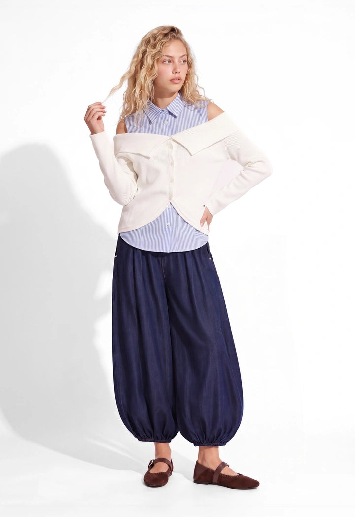 Pleated Balloon Trousers