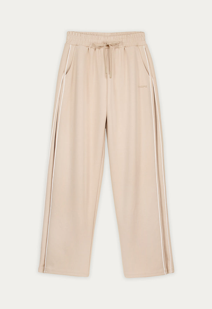 Side-Pleat Wide-Leg Trousers