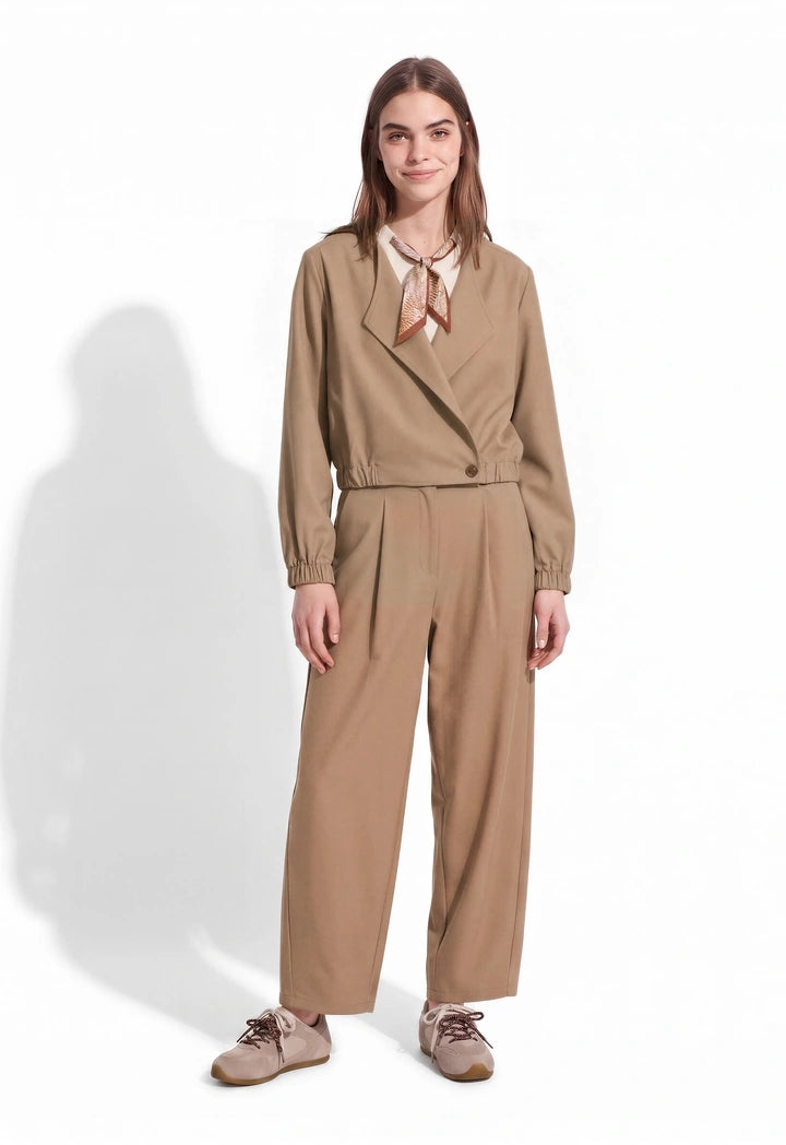 High-Waisted Balloon Trousers