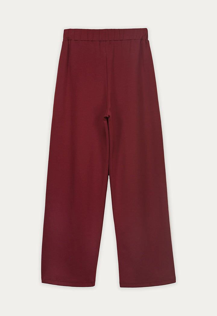 Side Stripe Wide-Leg Trousers