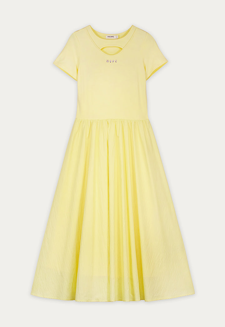 Flared Solid Dress