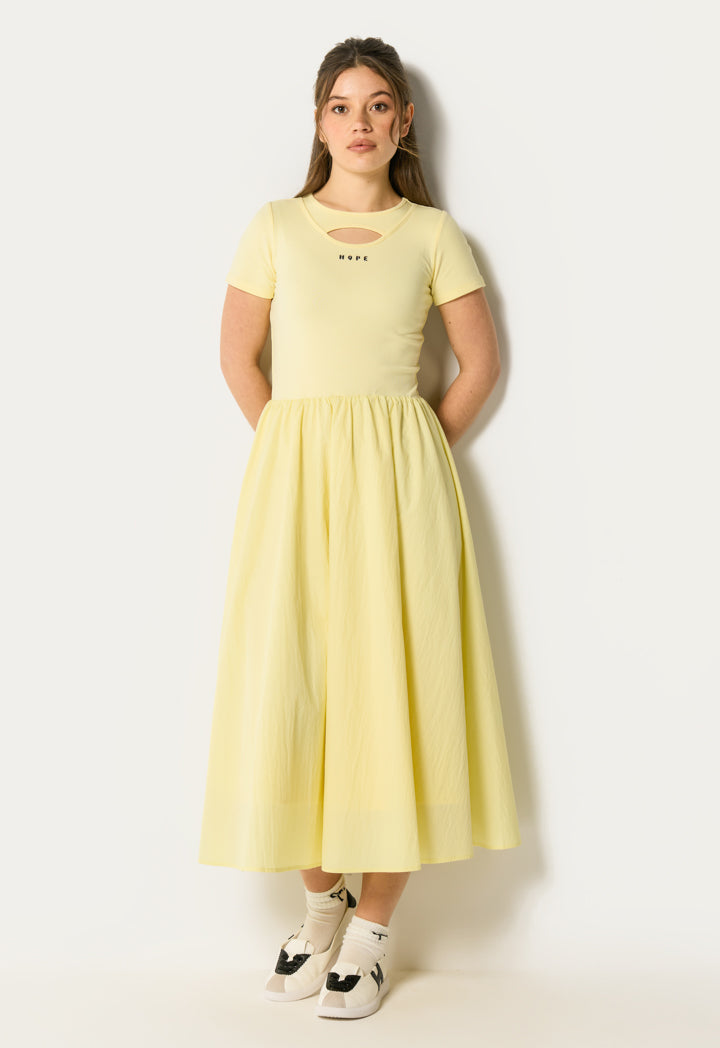 Flared Solid Dress
