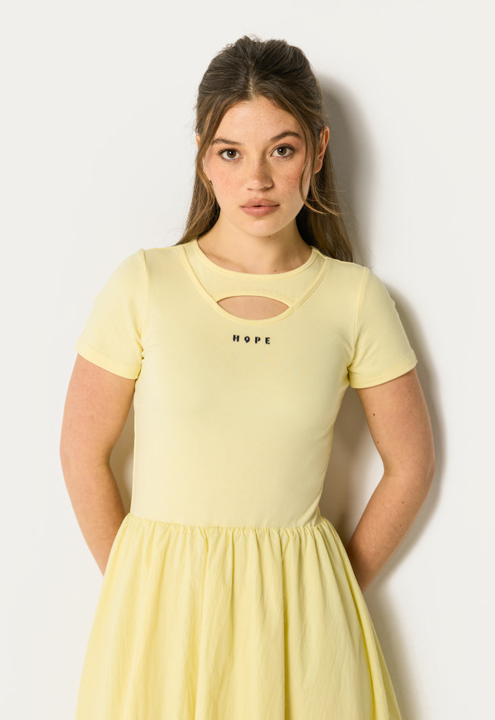 Flared Solid Dress