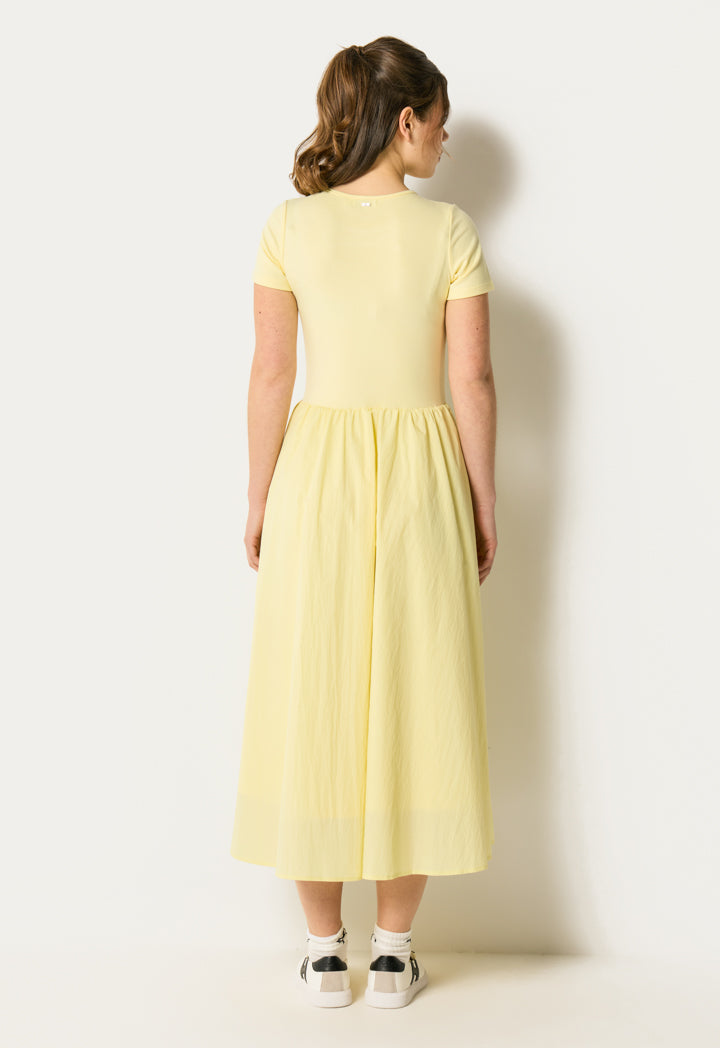 Flared Solid Dress