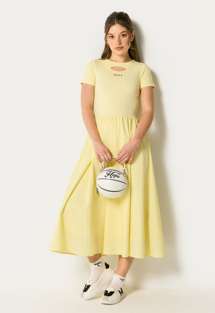 Flared Solid Dress