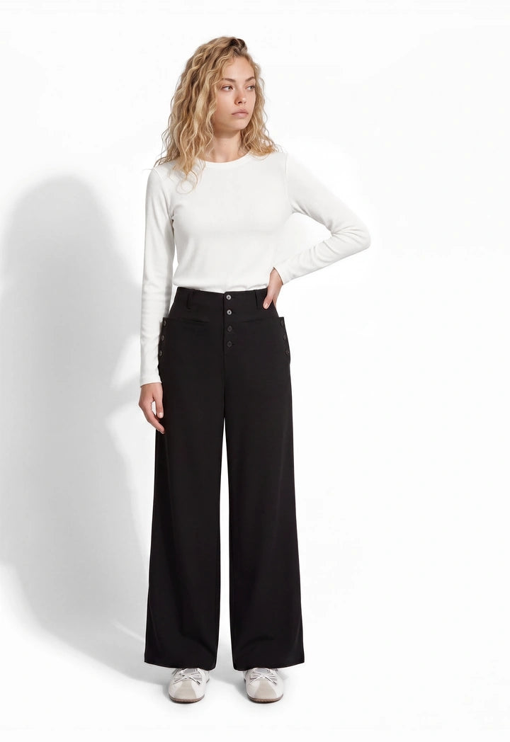 Elegant High-Waist Trousers