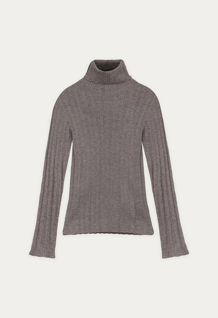 High Neck Knitted Basic Top