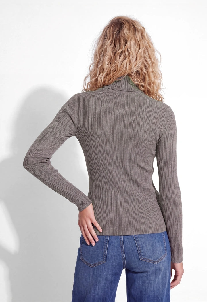 High Neck Knitted Basic Top