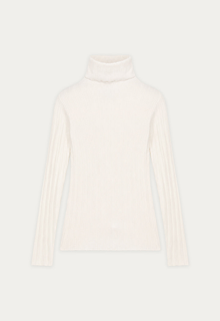 High Neck Knitted Basic Top