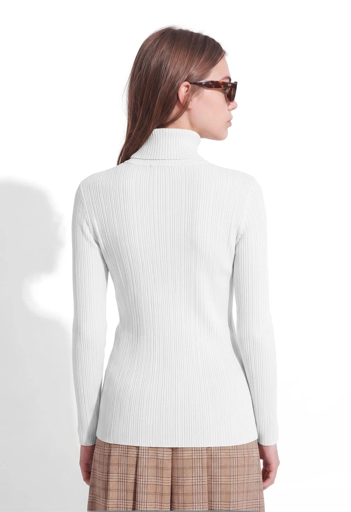 High Neck Knitted Basic Top