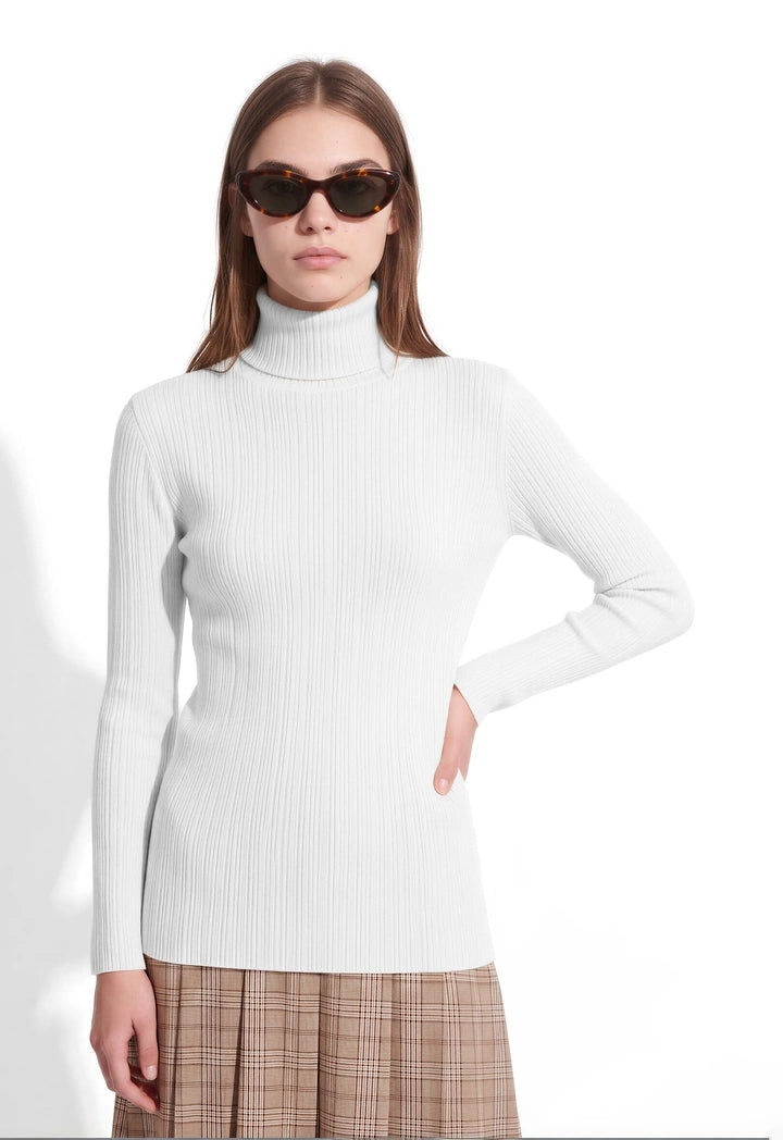 High Neck Knitted Basic Top