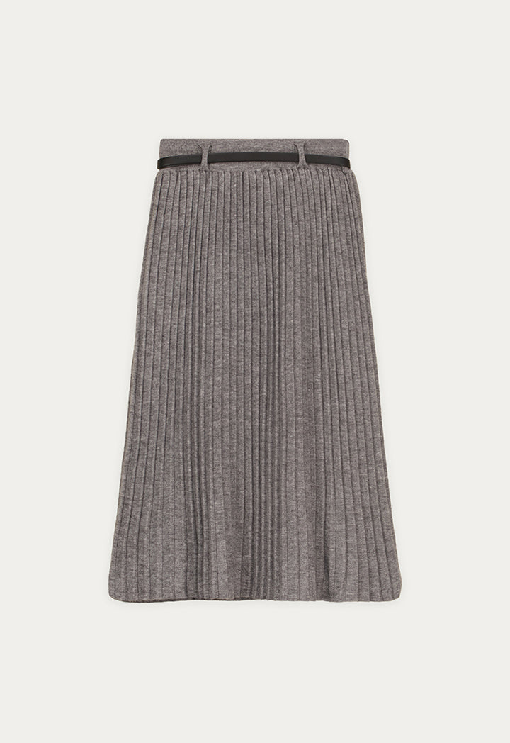 Pleated Knitted Skirt