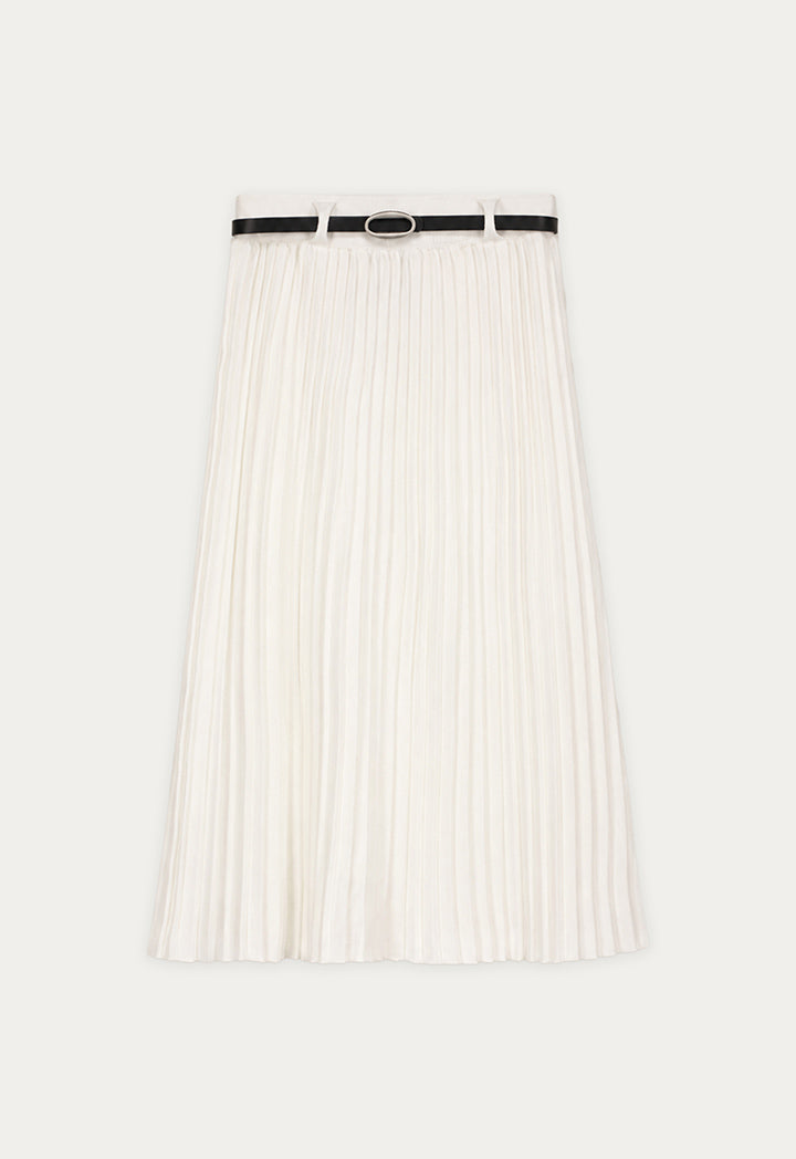 Pleated Knitted Skirt