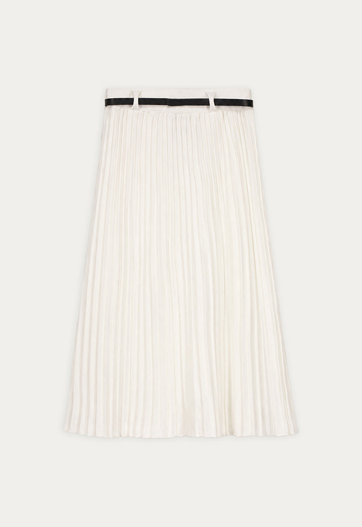Pleated Knitted Skirt