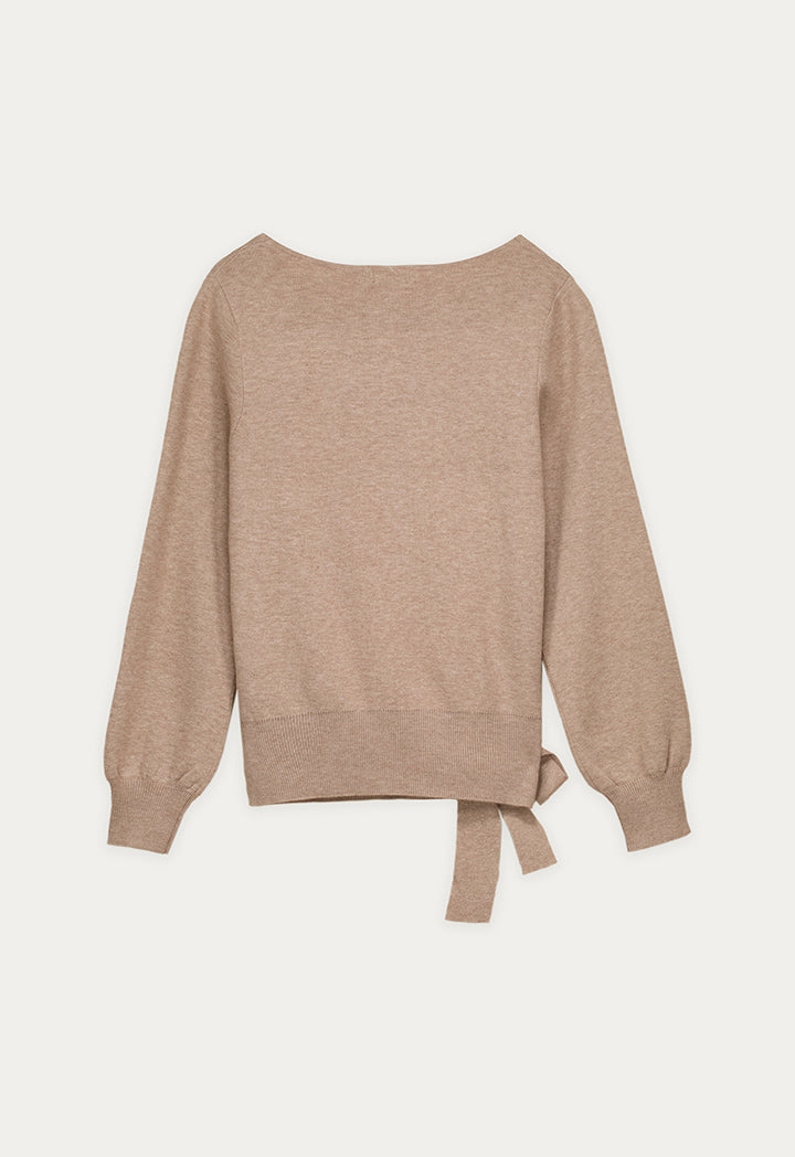 Belted Wrap Knitted Cardigan