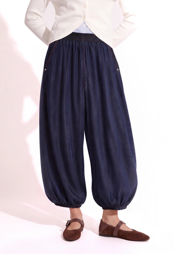 Pleated Balloon Trousers